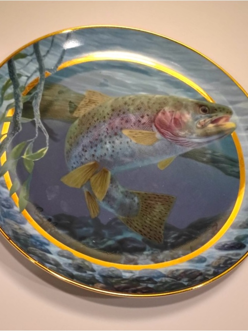 Field & Stream Rainbow Trout Collector’s Plate - Great Father’s Day Gift
